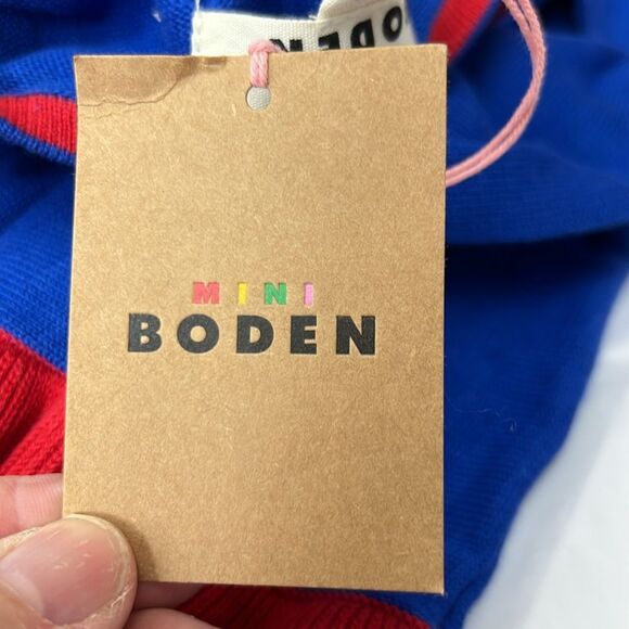 Mini Boden blue and Red Nutcracker Sweater Dress NWT size 3-4 years - Picture 11 of 14